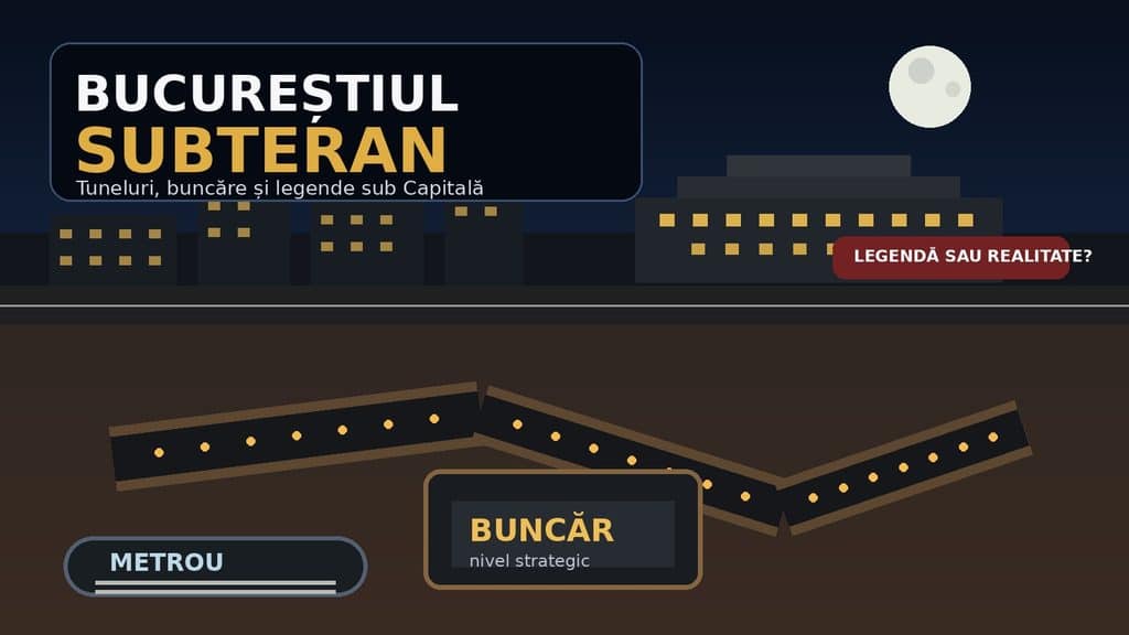 Ce se ascunde sub București? Tuneluri secrete și mistere
